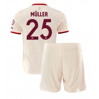 Maglie da calcio Bayern Munich Thomas Muller #25 Terza Maglia Bambino 2024-25 Manica Corta (+ Pantaloni corti)